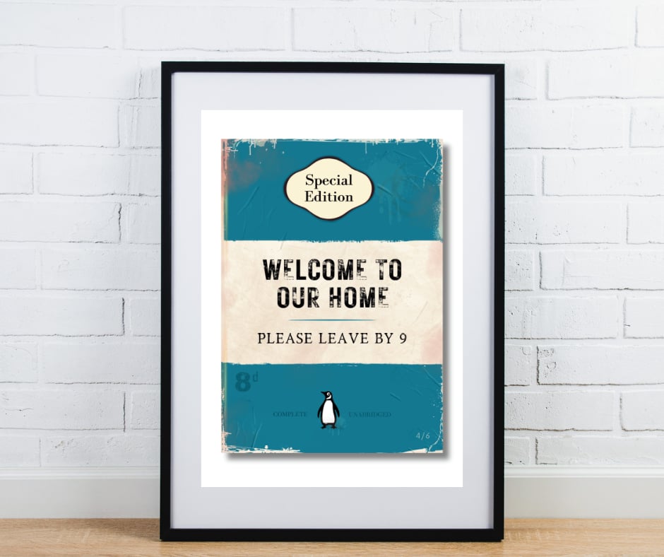 Book cover please leave by 9