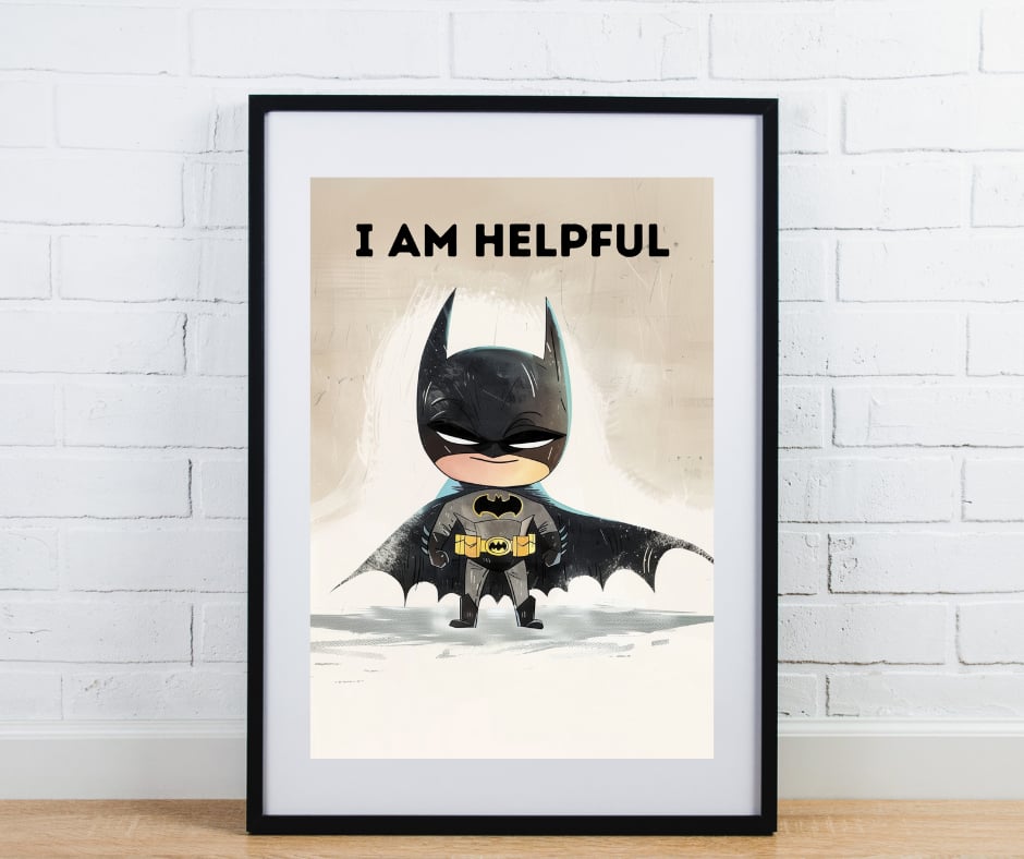 Children’s bedroom print - Superhero Batman