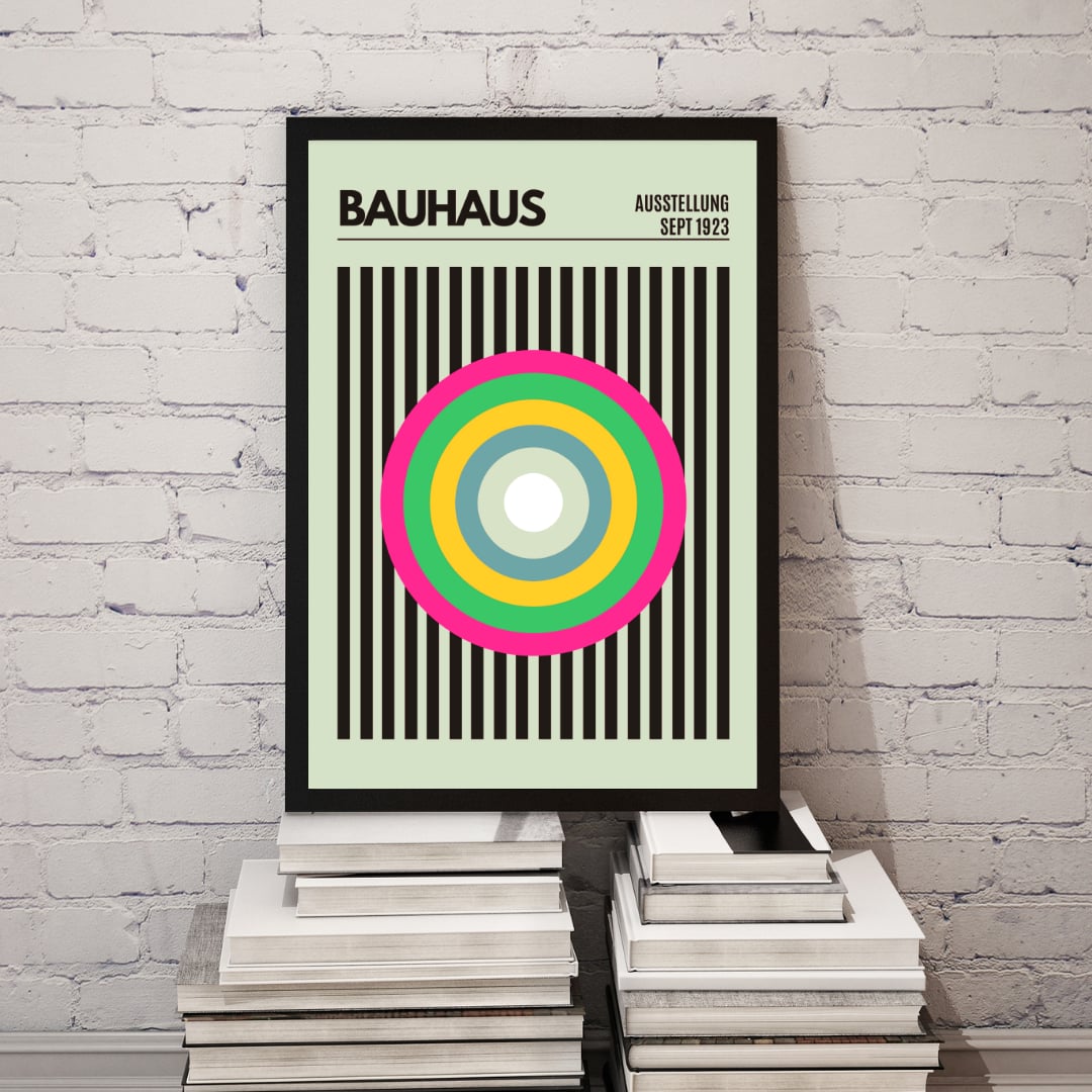 Bauhaus target print