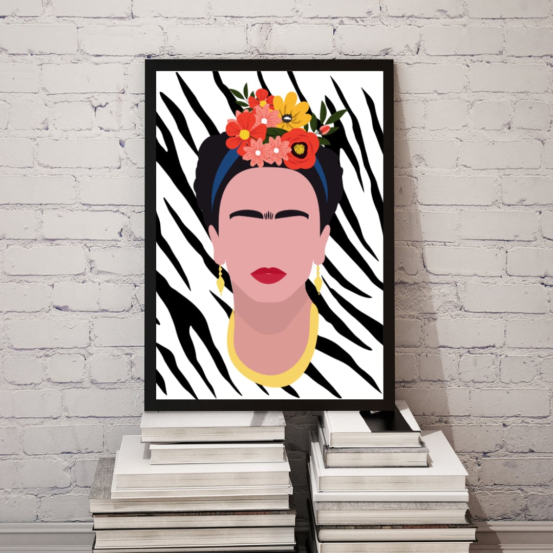 Frida Kahlo eclectic animal print