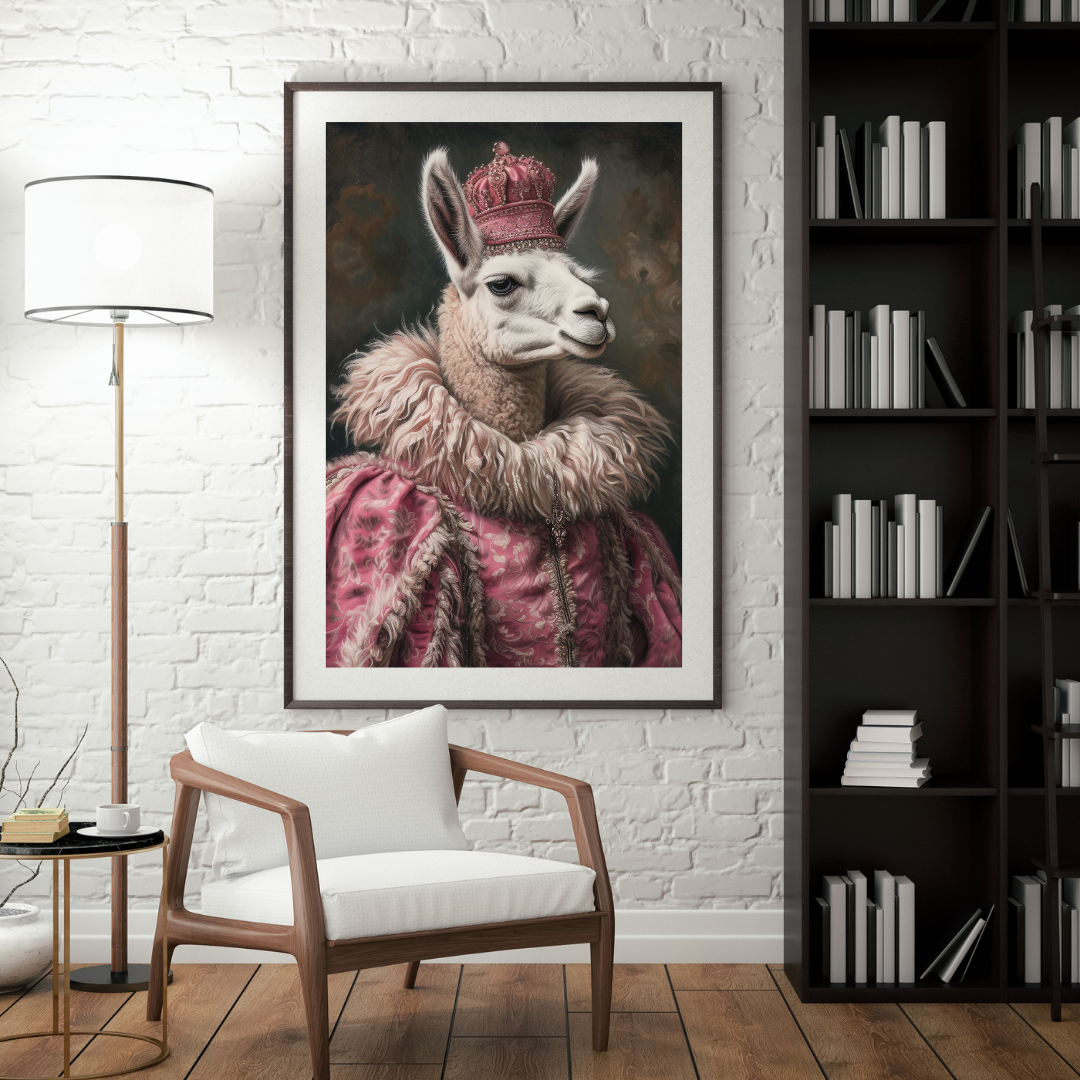 Vintage Animal Print - Llama
