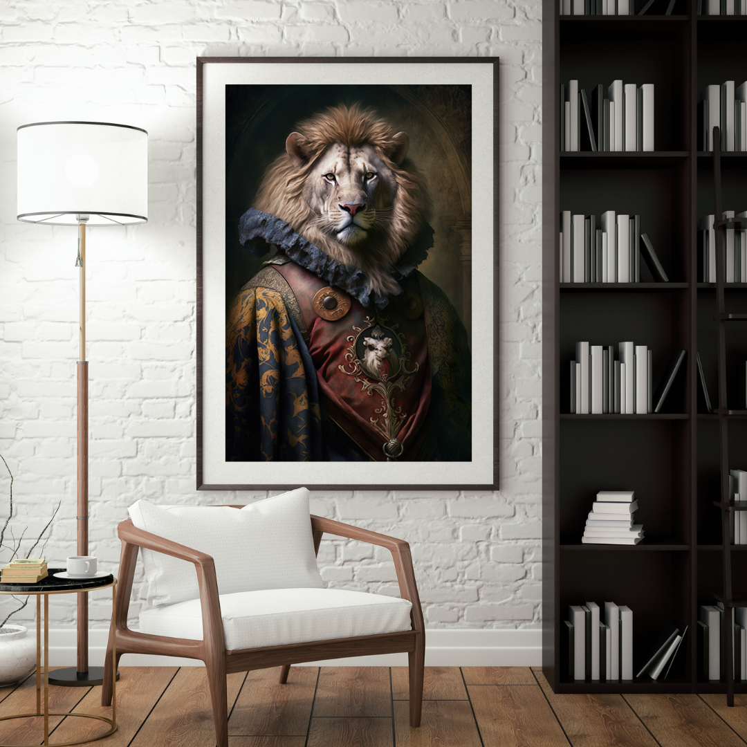 Vintage Animal Print - Lion