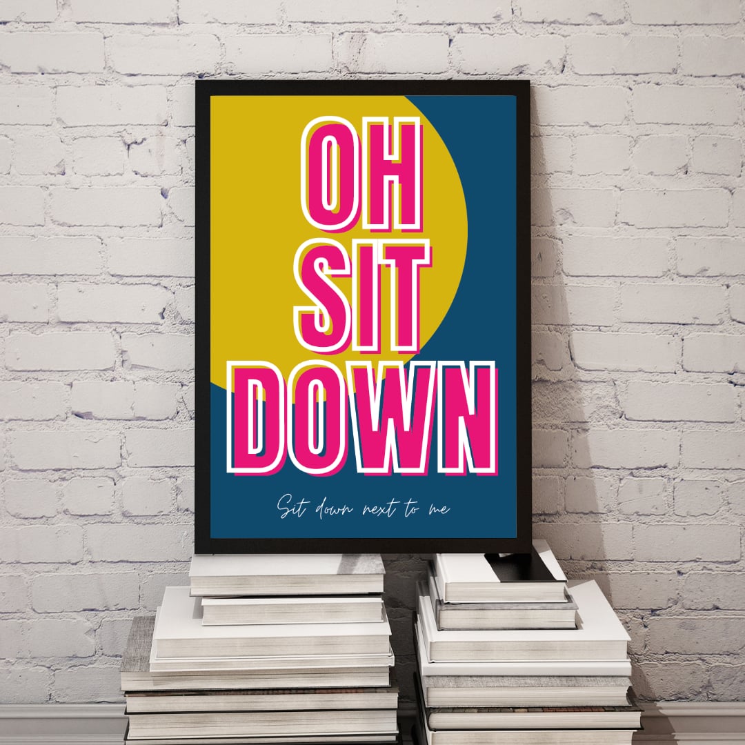 Music Print - James - Oh Sit Down