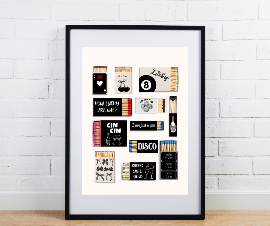 Matchbox trendy preppy wall art