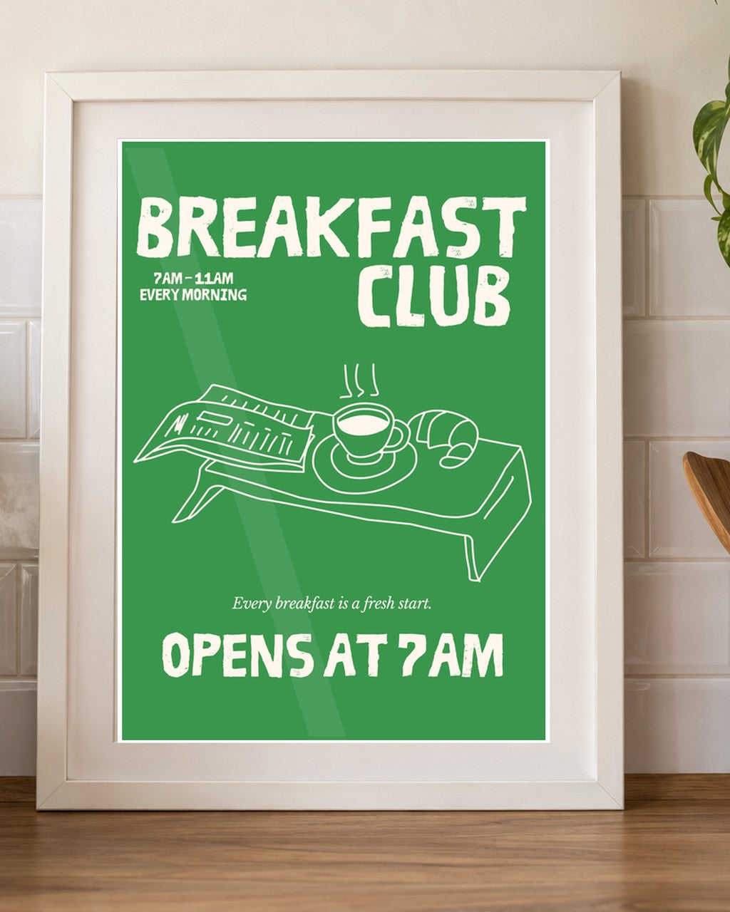 Breakfast Club kitchen mockup