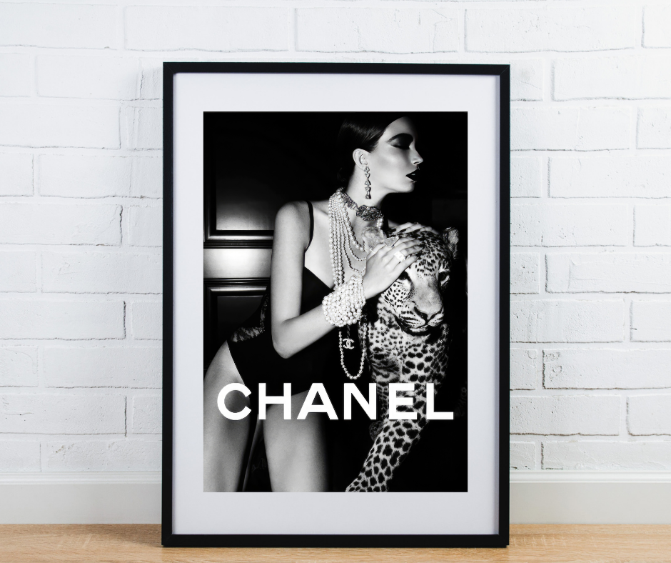 Fashion Print - Lady with Tiger