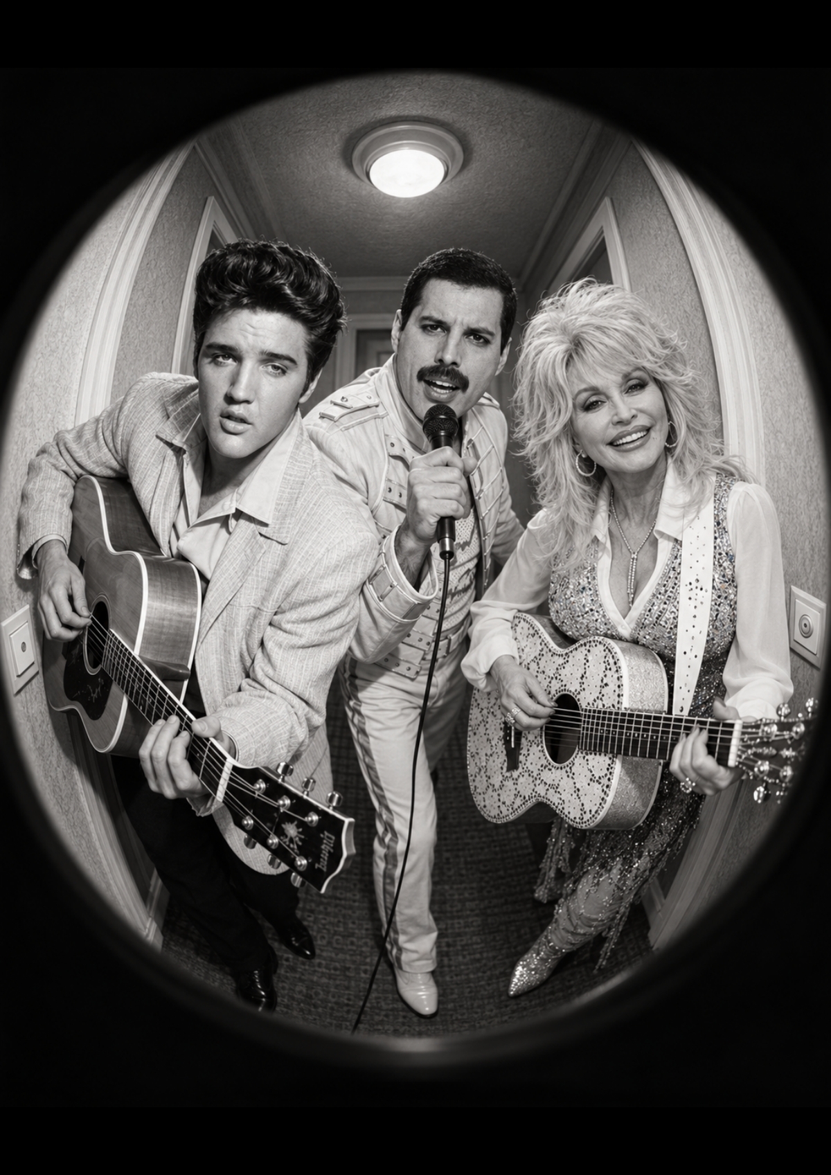 Look Who’s at the Door — Freddie, Elvis & Dolly