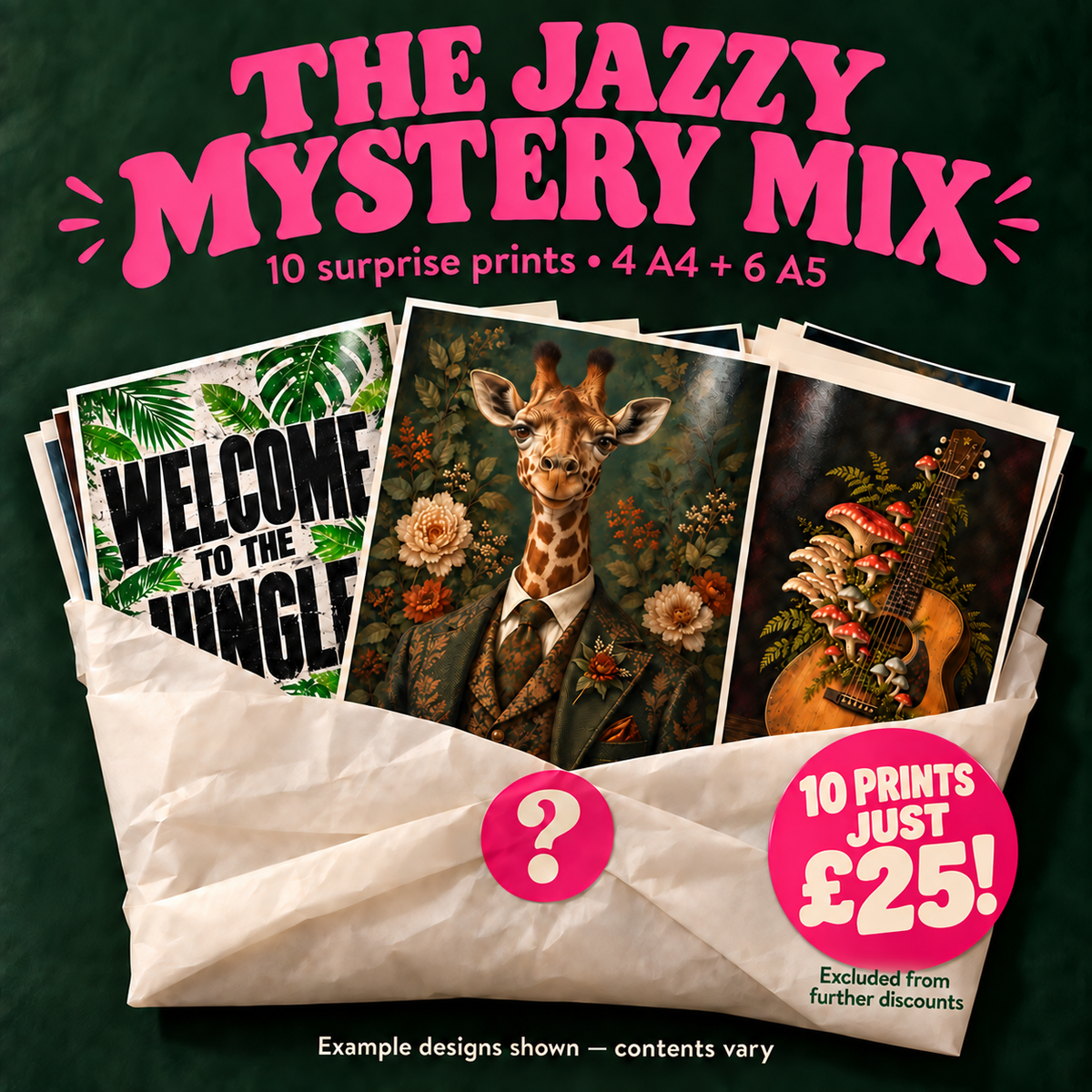 10 mystery prints for £25