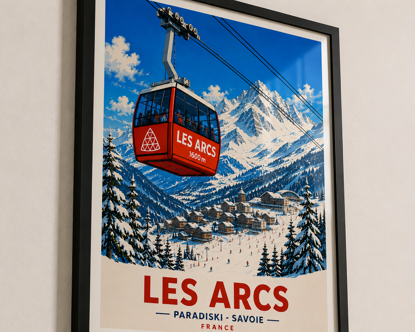 Les Arcs - Ski Print
