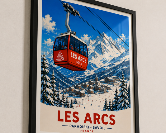Les Arcs - Ski Print