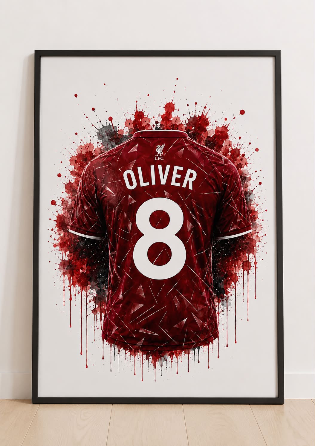 Personalised Football Shirt Print | Any Team | A4/A3/A2