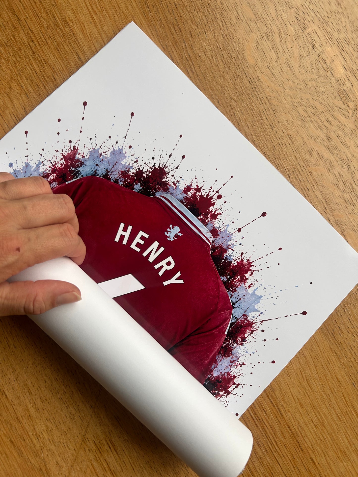 Personalised Football Shirt Print | Any Team | A4/A3/A2