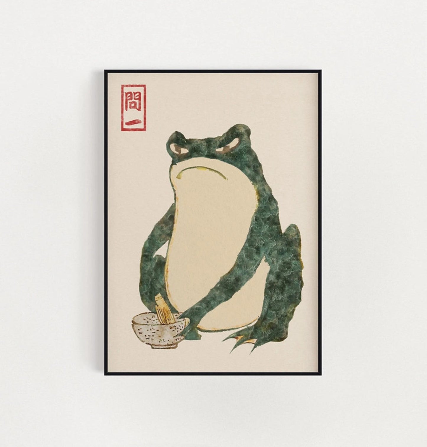 Set of 3 Japanese frog prints