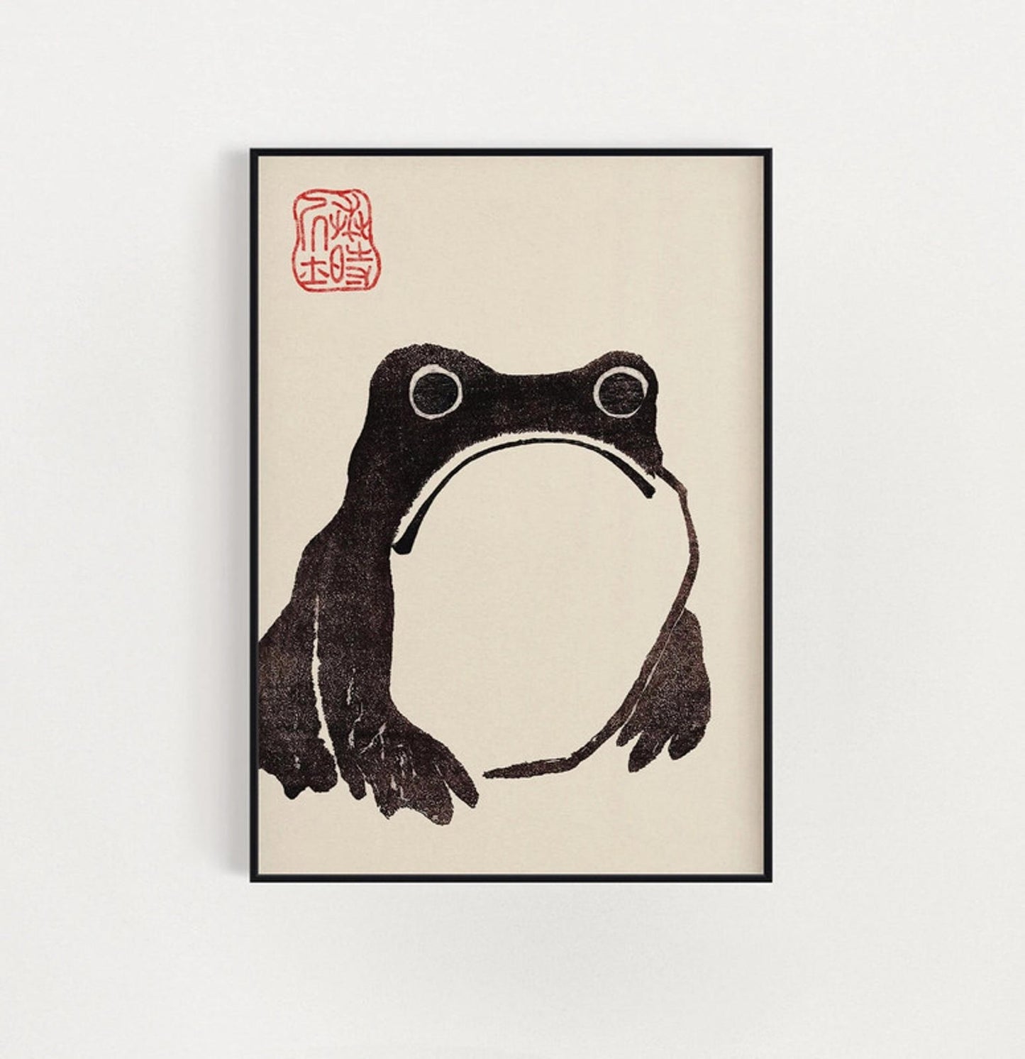 Set of 3 Japanese frog prints