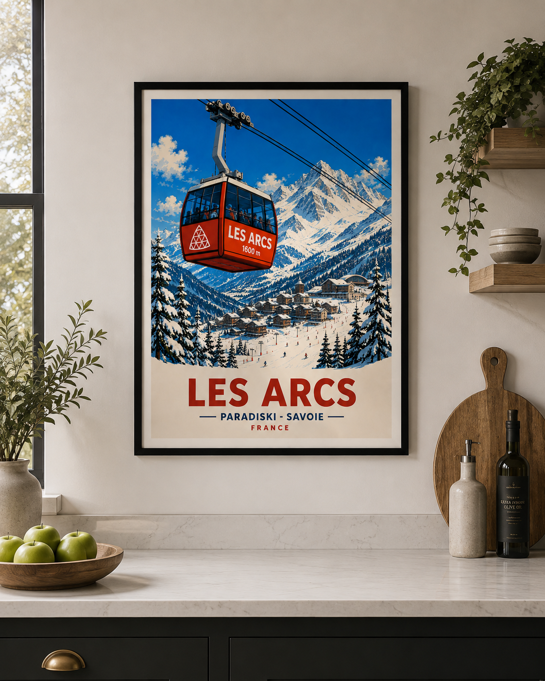 Les Arcs - Ski Print