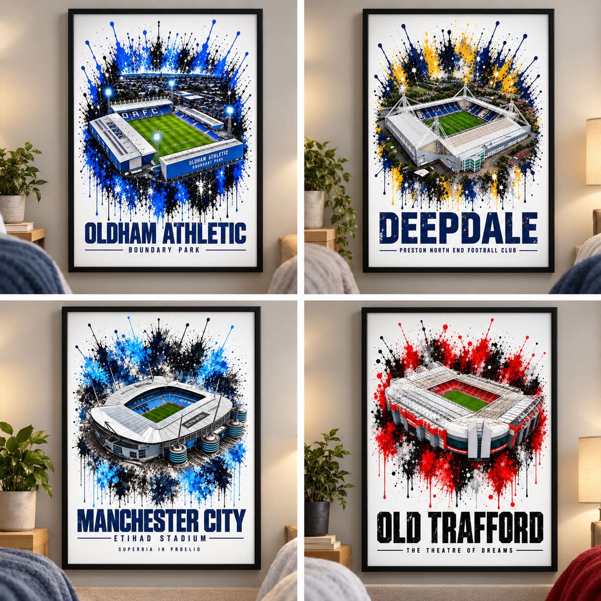 Football Stadium Print | Any Team | A4/A3/A2