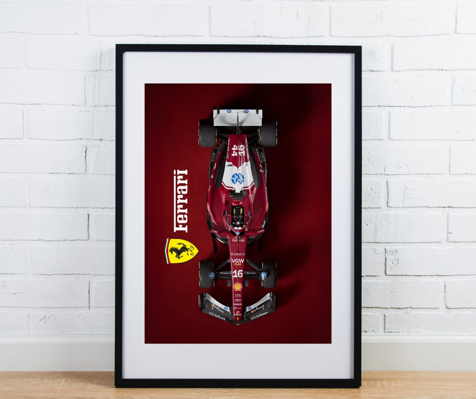F1 car Ferrari print