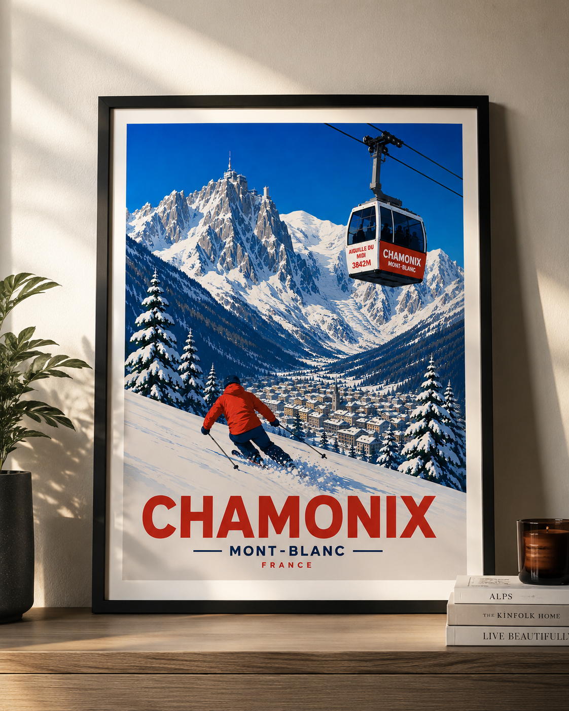 Chamonix - Ski Print