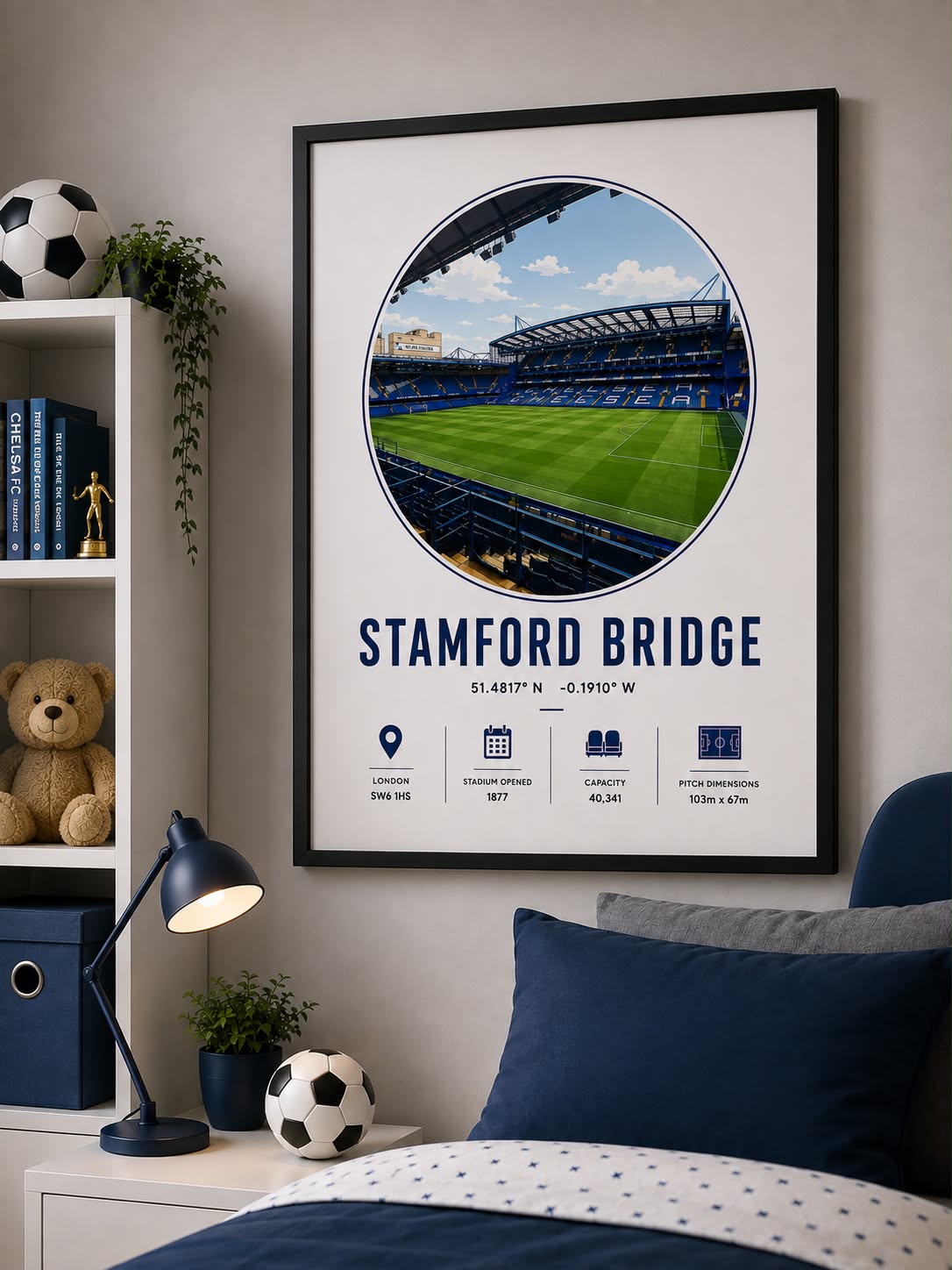 Iconic Stadiums Info Print | Any team | A4/A3/A2