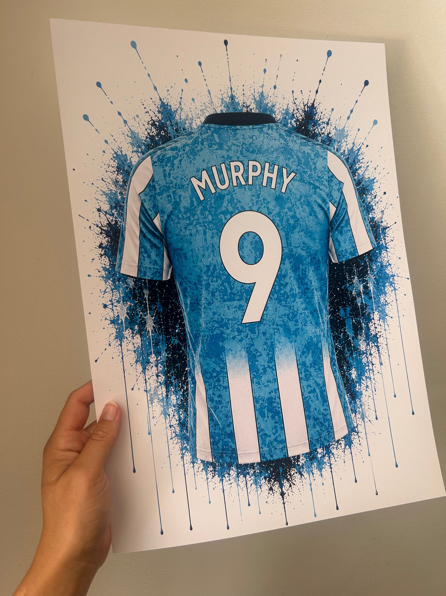 Personalised Football Shirt Print | Any Team | A4/A3/A2