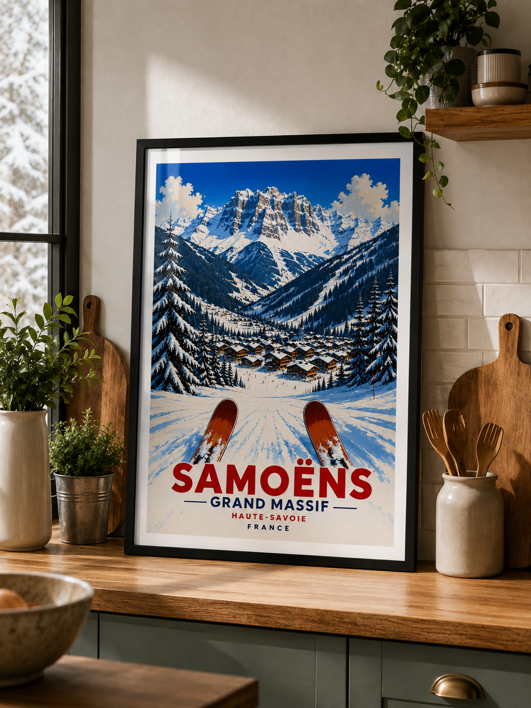 Samoëns Grand Massif Ski Poster