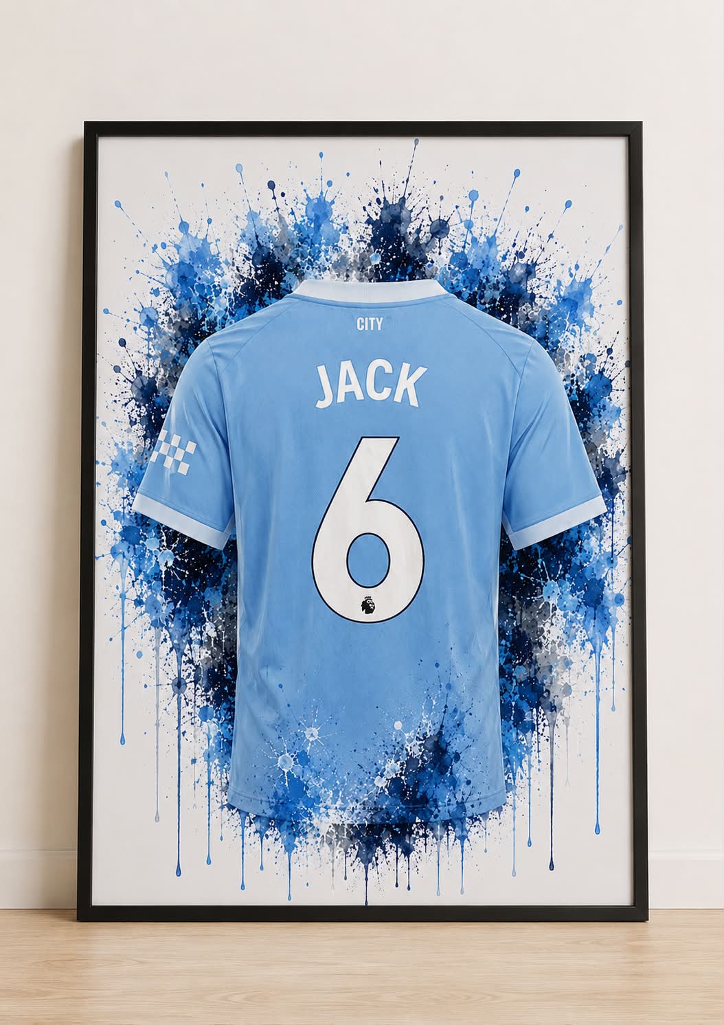 Personalised Football Shirt Print | Any Team | A4/A3/A2