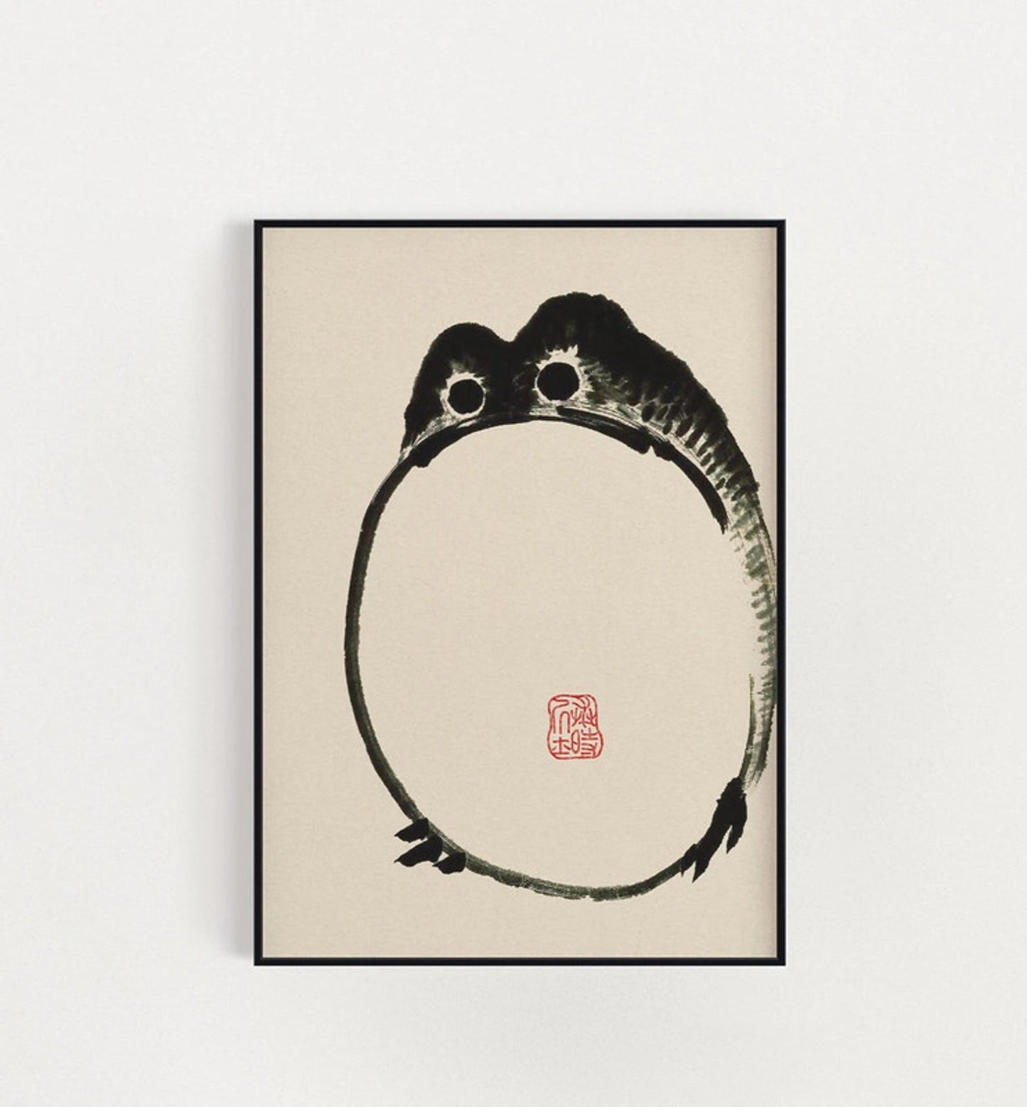 Set of 3 Japanese frog prints