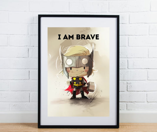 Children’s bedroom print - Superhero Thor