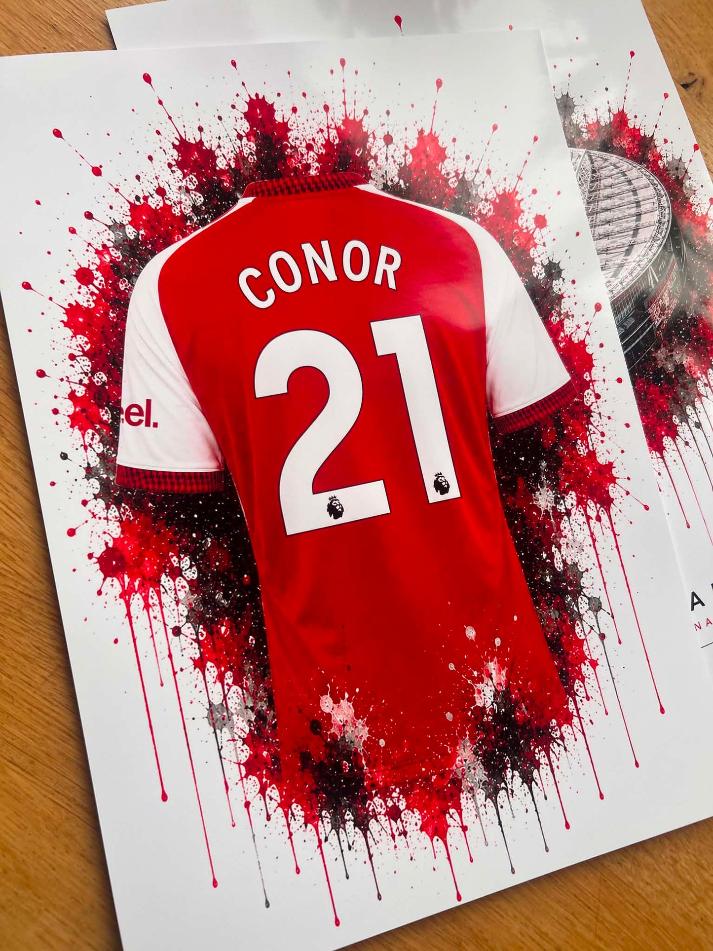 Personalised Football Shirt Print | Any Team | A4/A3/A2