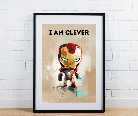 Children’s bedroom print - Superhero Iron Man