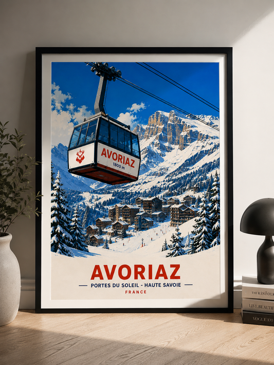 Avoriaz – French Alps Ski Print