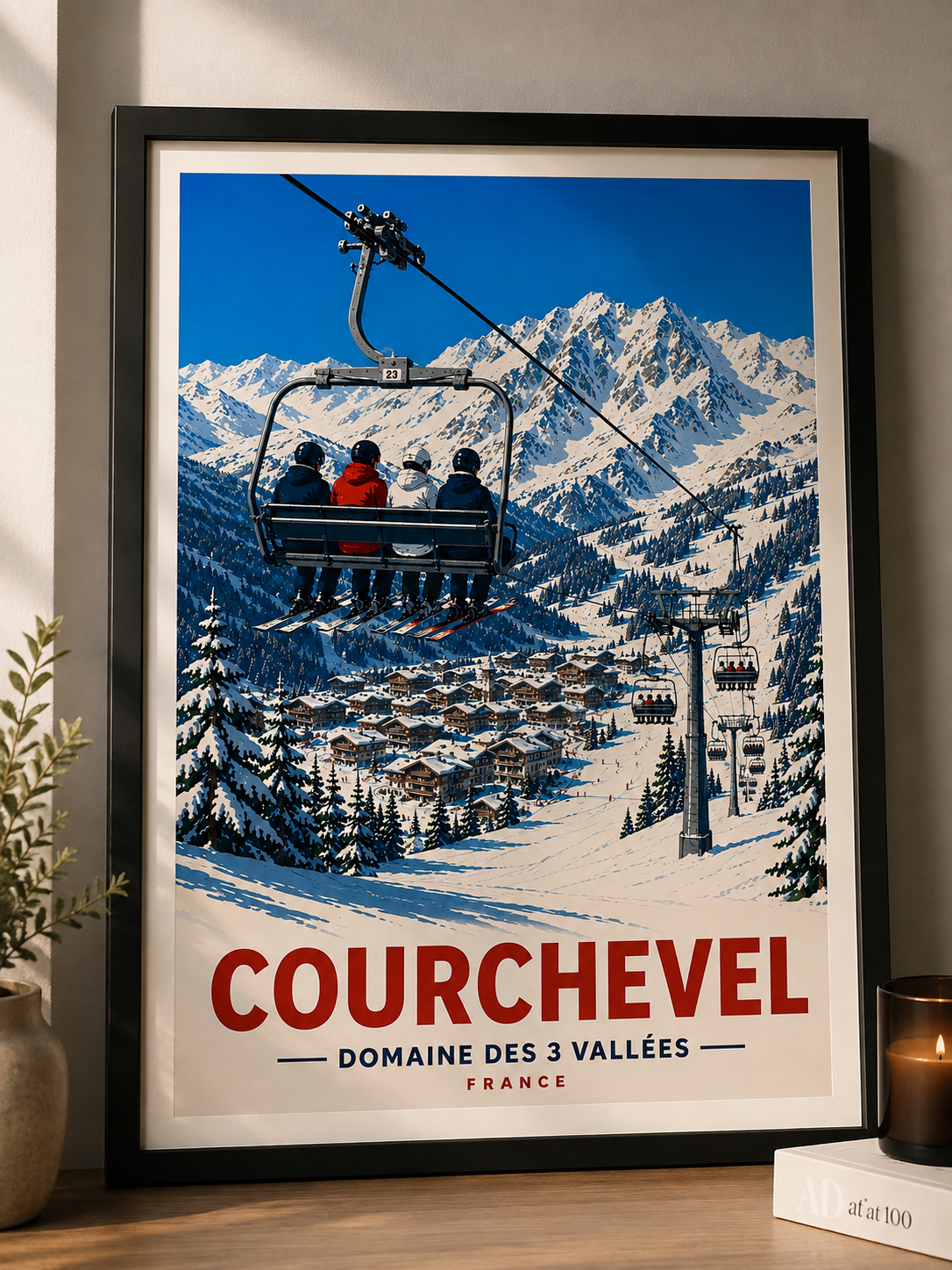 Courchevel – French Alps Ski Print