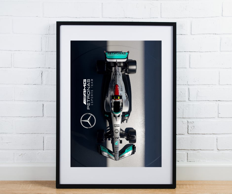 F1 car Mercedes Petronas print