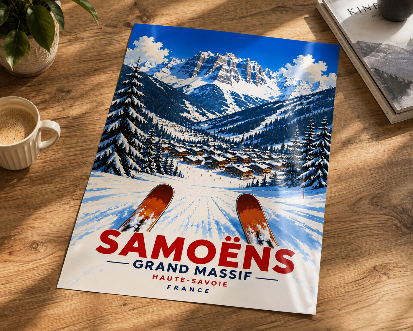 Samoëns Grand Massif Ski Poster