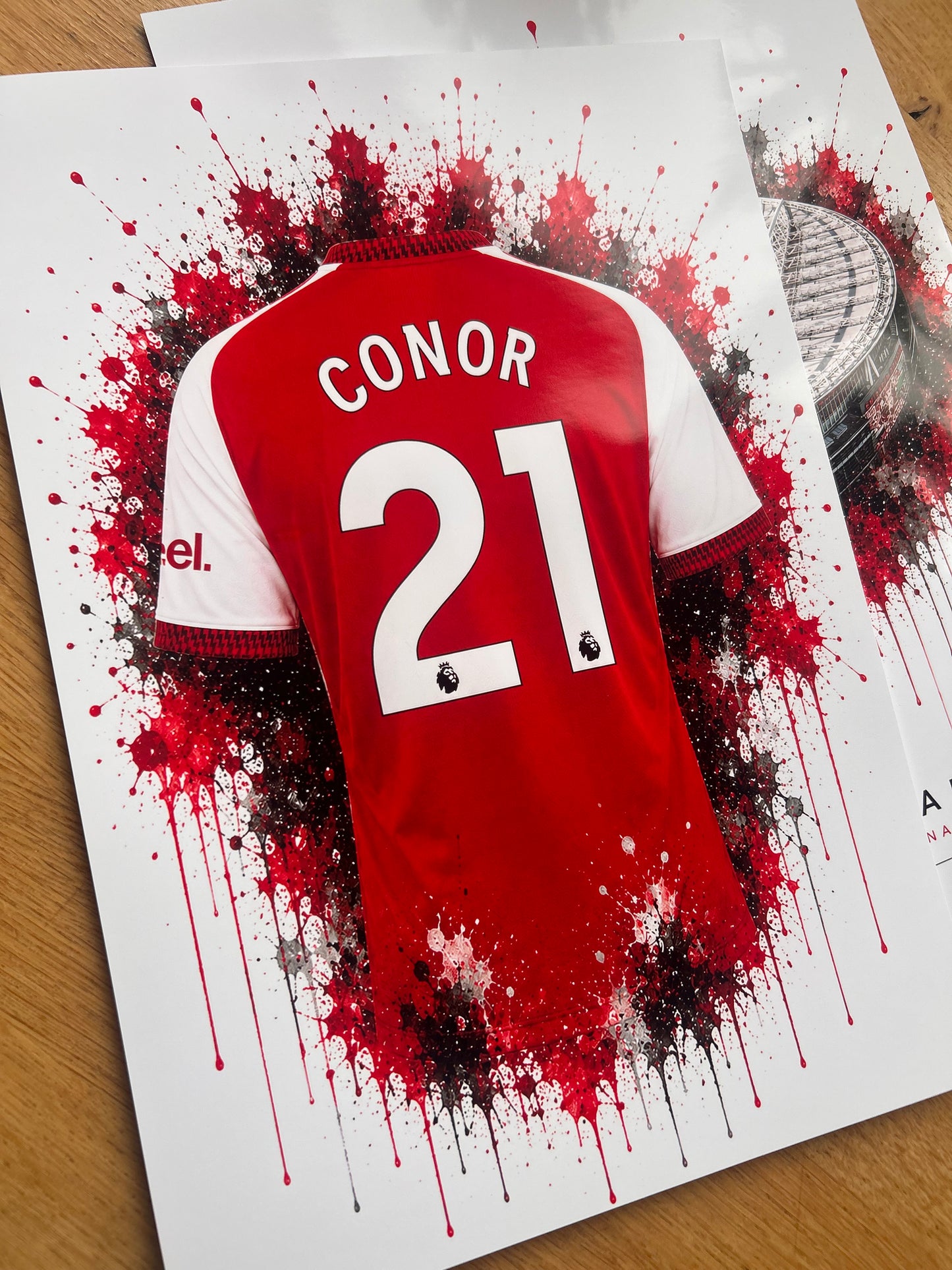 Personalised Football Shirt Print | Any Team | A4/A3/A2