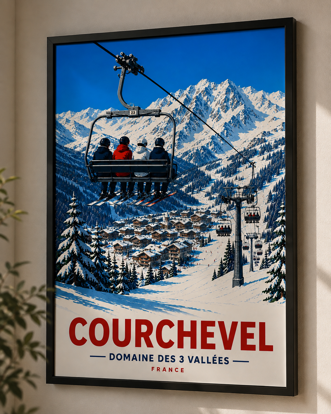 Courchevel – French Alps Ski Print