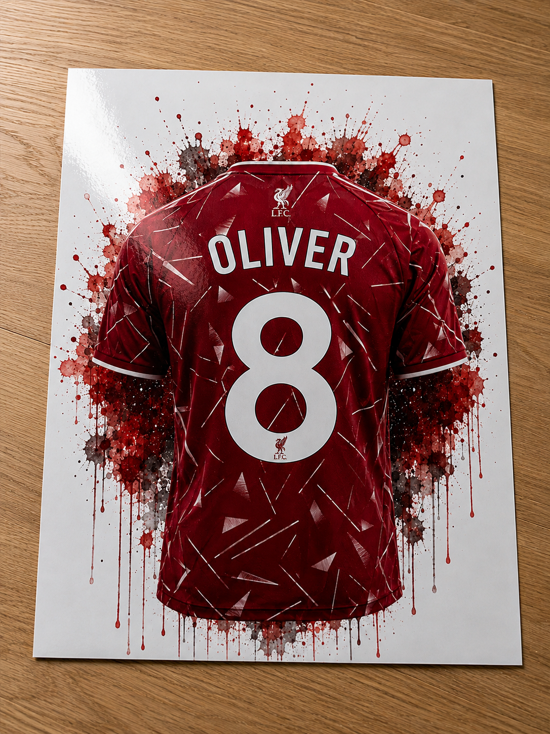 Personalised Football Print Set of 3 | Any Team | A4 & A3