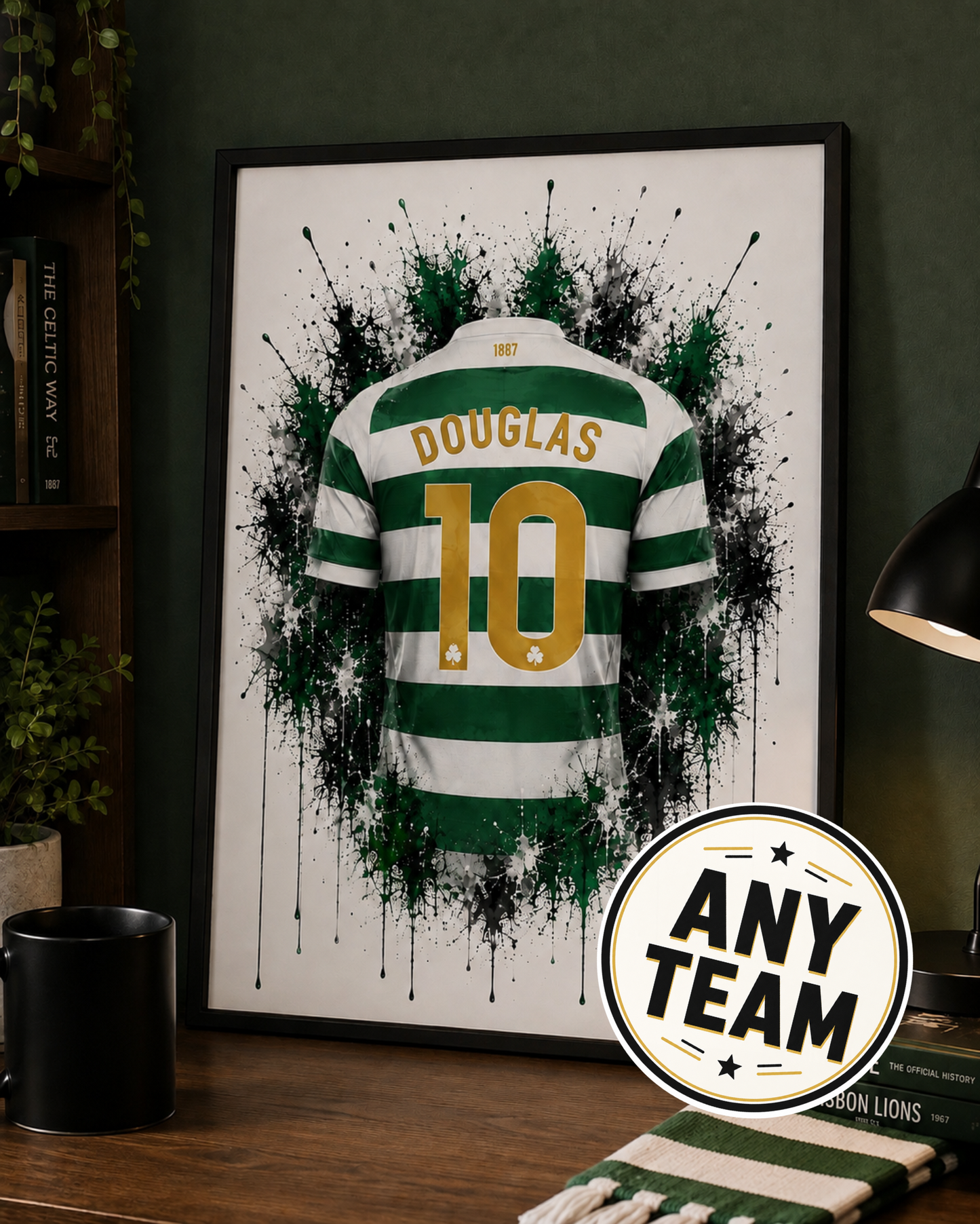 Personalised Football Shirt Print | Any Team | A4/A3/A2