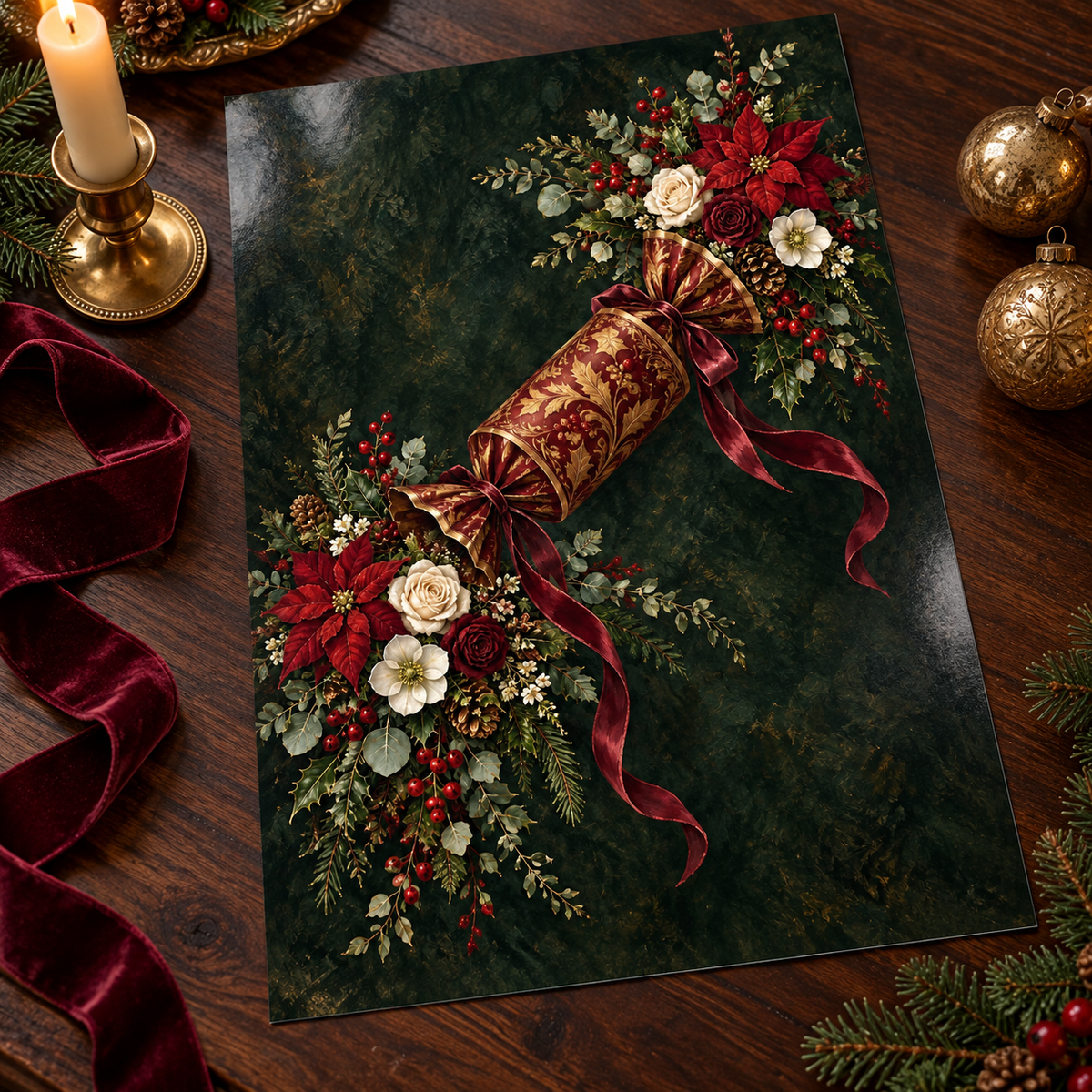 A Blooming Cracker unframed glossy art print