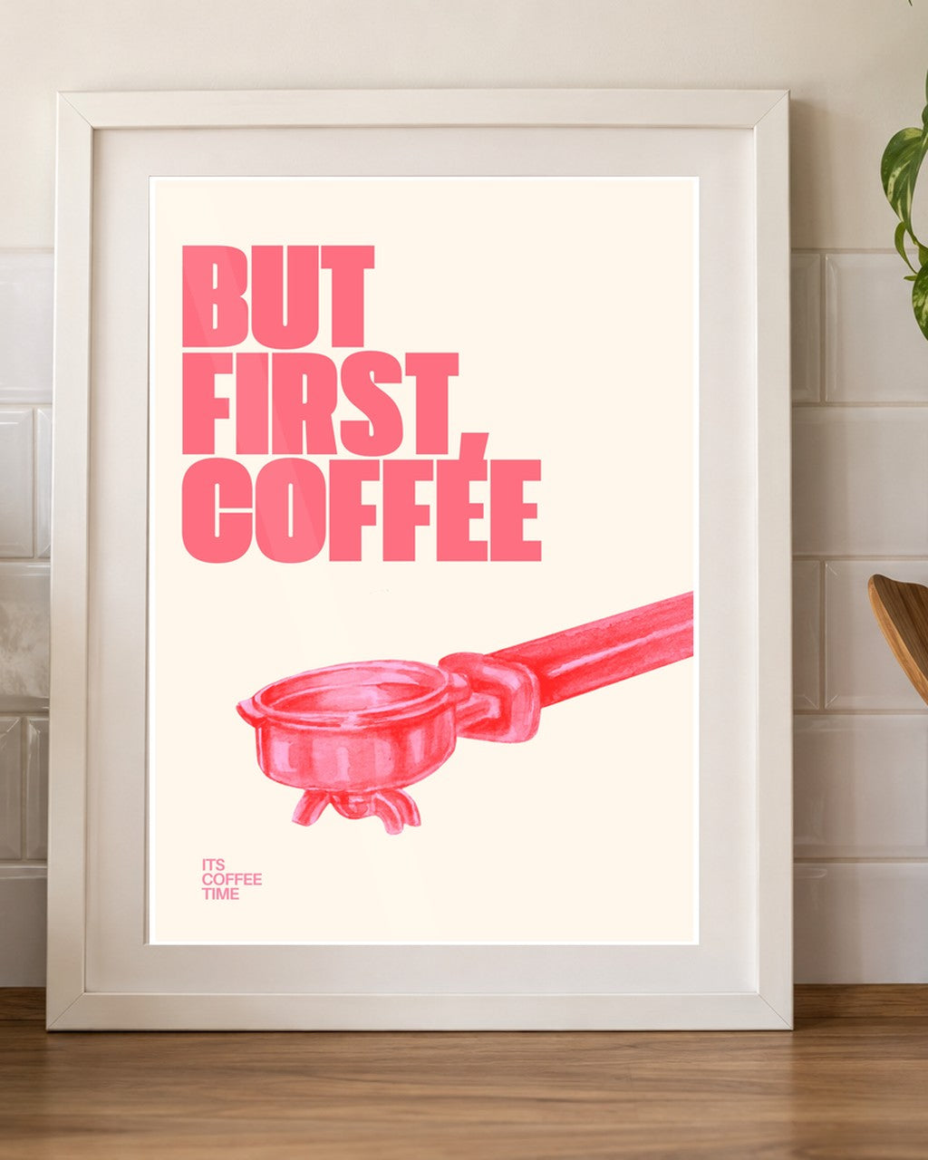 But First Coffee kitchen mockup
