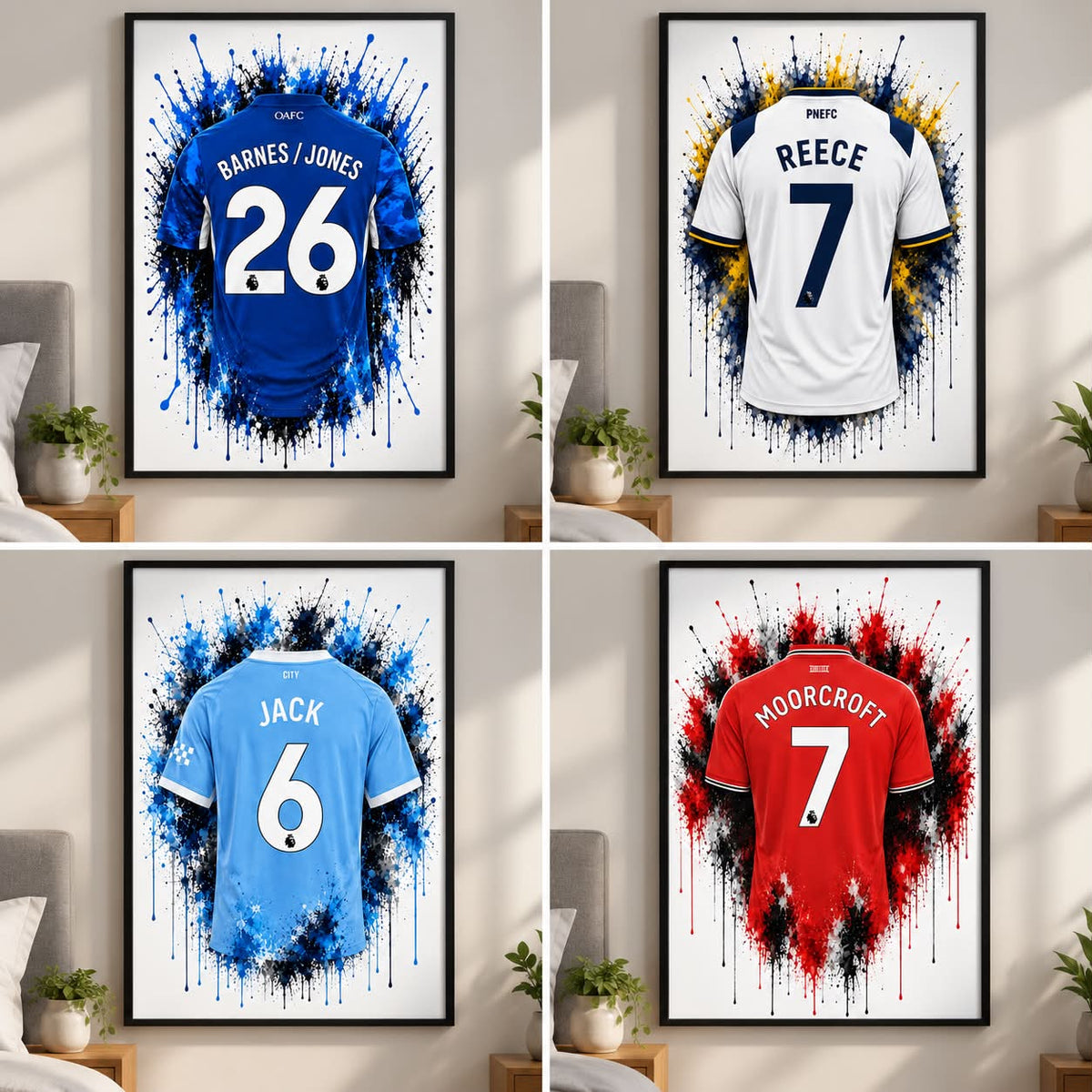 Personalised Football Shirt Print | Any Team | A4/A3/A2