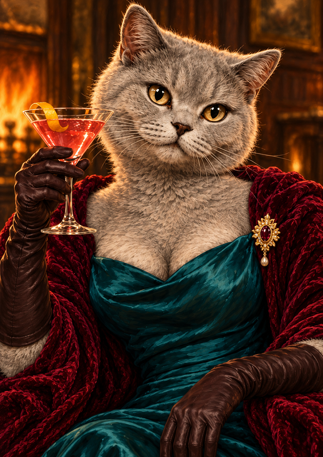 Cosmopawlitan – Cat & Cosmopolitan artwork