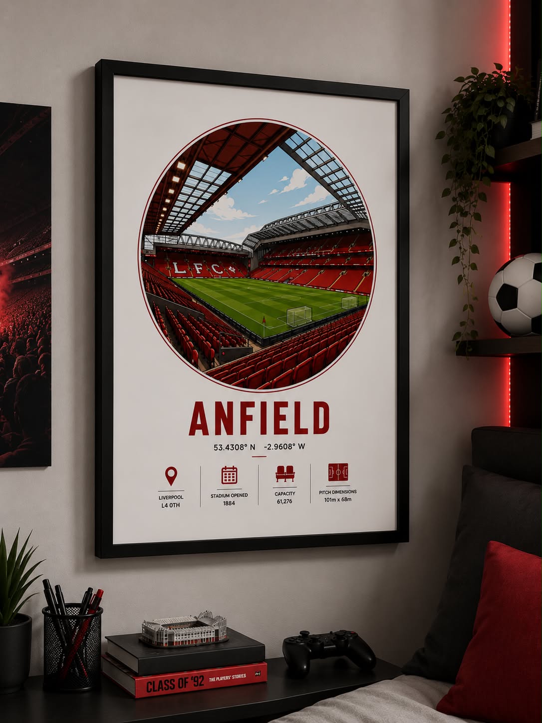 Iconic Stadiums Info Print | Any team | A4/A3/A2
