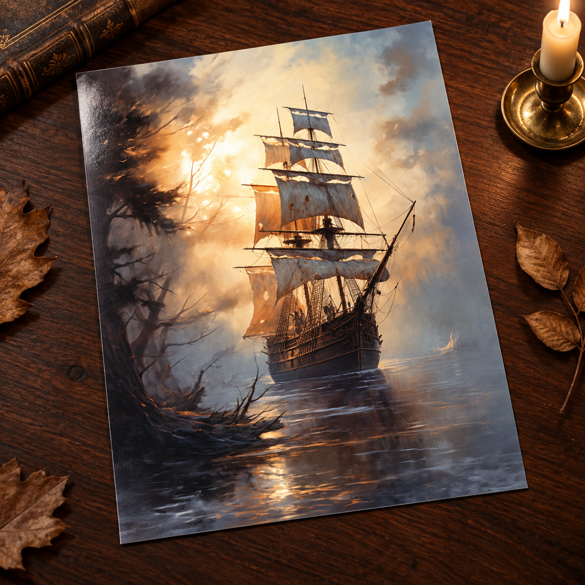 The Enchanted Voyage unframed print mockup