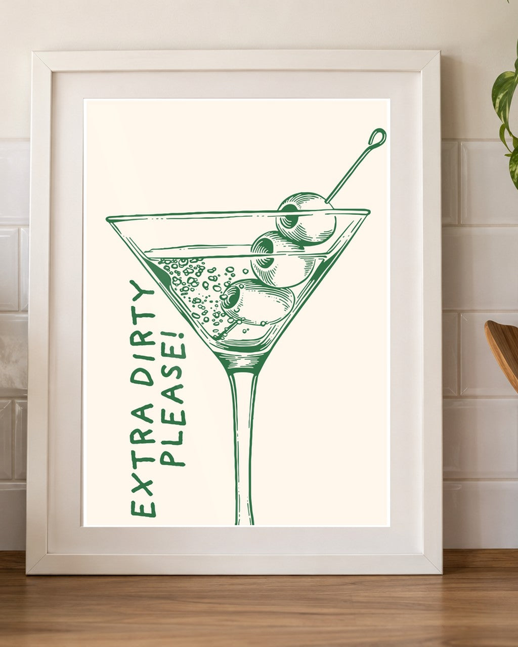 Extra Dirty Martini kitchen mockup