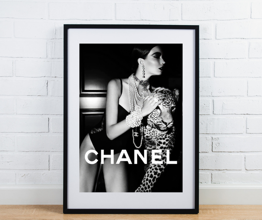 Fashion Print - Lady with Tiger