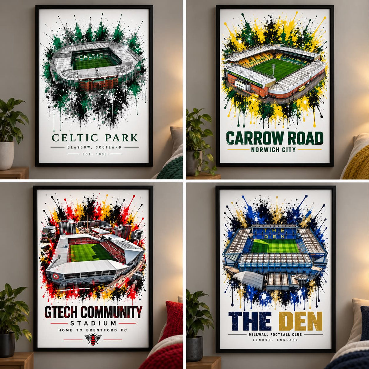 Football Stadium Print | Any Team | A4/A3/A2