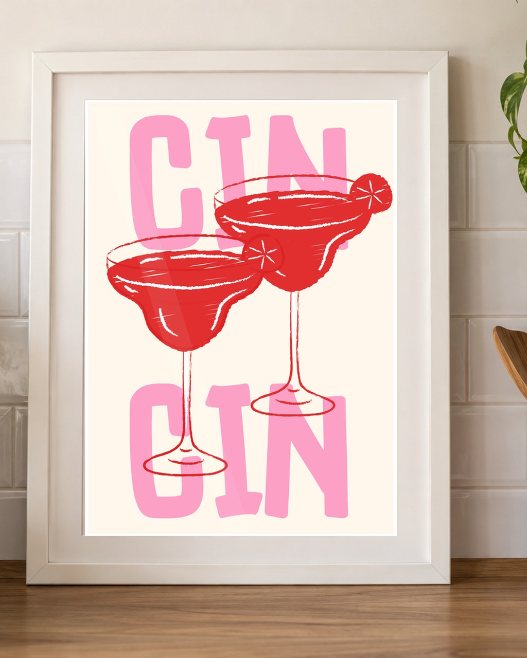 Gin Gin Cocktail kitchen mockup