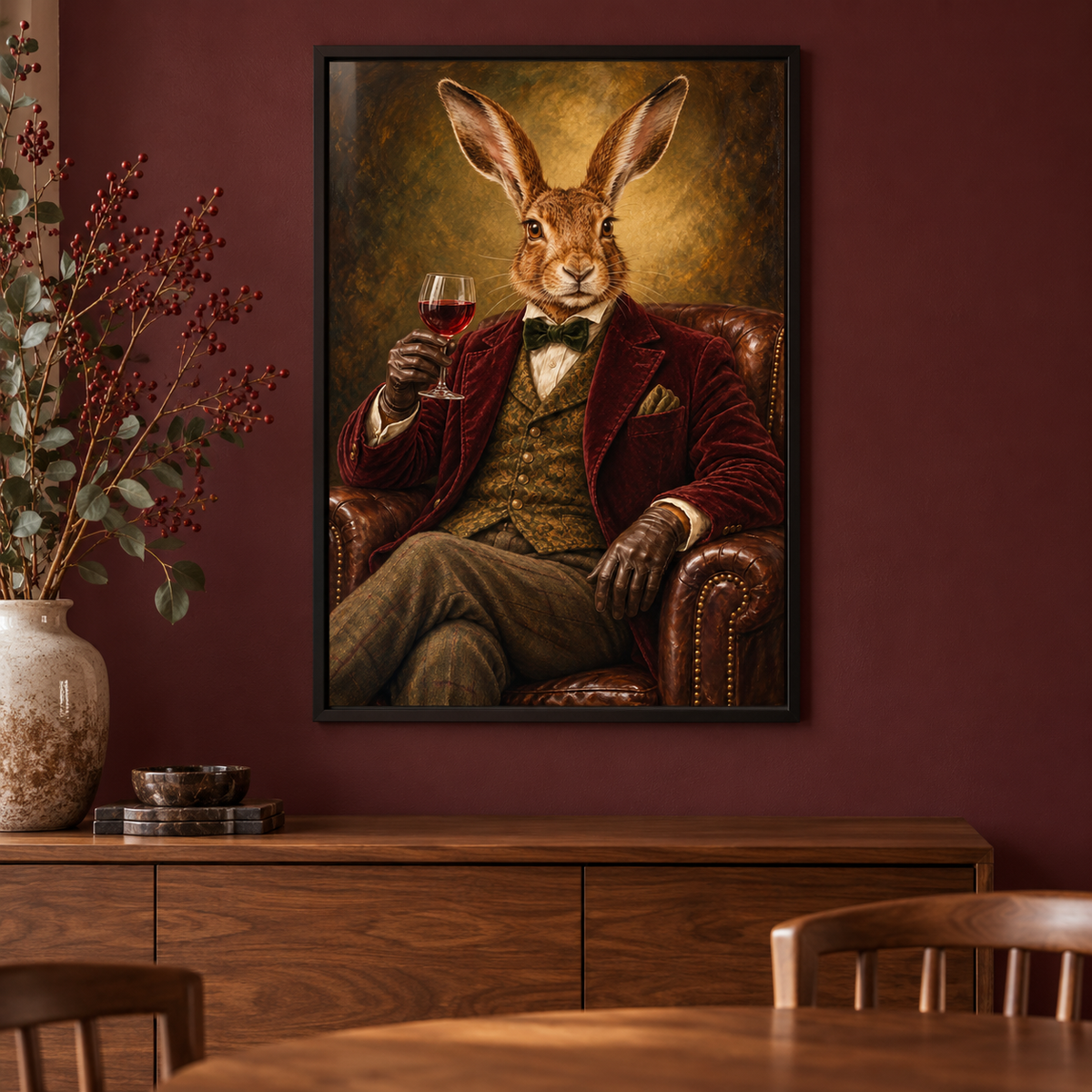 Hare of the Dog framed lifestyle mockup – frame not included