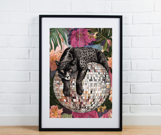 Black Panther glitterball Print